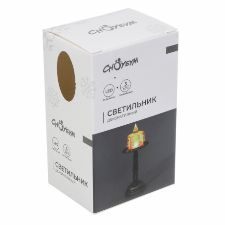 СНОУ БУМ Светильник декор. LED в виде свечи, 6,2x14,5см, PP, PS, 3хAG13, 1 режим