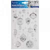 Наклейка интерьерная новогодняя "Украшения" Волшебная страна