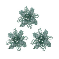 СНОУ БУМ Цветы на проволоке 10x10 см, 3 шт