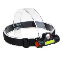 ЕРМАК Фонарик налобный, 800мАч, 1 COB, 1 LED, 8х3 см, 2 режима, пластик