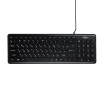 FORZA Клавиатура проводная, черный, 382x126x21.3мм, кабель 150см
