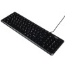 FORZA Клавиатура проводная, черный, 382x126x21.3мм, кабель 150см