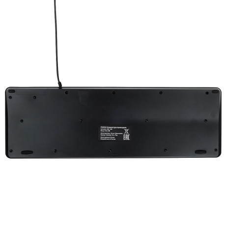 FORZA Клавиатура проводная, черный, 382x126x21.3мм, кабель 150см