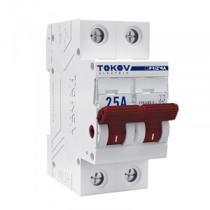 TOKOV Electric выключатель нагрузки модульный (рубильник) 2P 25А  TKE-PZ60-MDSI-2-25