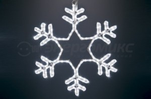 Фигура (дюралайт) "Снежинка" 180LED белая 55*55см IP65, 17W  501-334 Neon Night