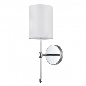 LUMION 6589/1W CLASSI LN25 хром/бел., мет./текстиль Бра E14 40W 220V LATTI