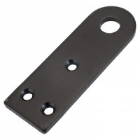 Домарт Проушина усиленная прямая 120*40толщ. 5мм) черный d 15мм50)