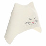 Шапка банная с вышивкой "Кошечка", фетр белый