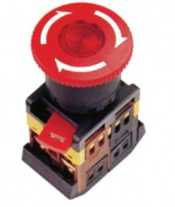 EKF Кнопка AE-22 "Грибок" поворотная блокировка NO+NC  (1/10)