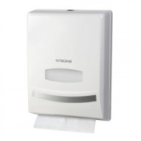 Диспенсер д/полотенец ЛАЙМА PROFESSIONAL (Система H2/F2) Interfold, белый, ABS-пластик, 601425