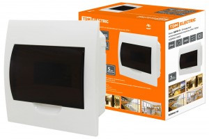 TDM бокс (корпус) пластик ЩРВ-П- 8 мод. встраиваемый IP41 SQ0902-0003