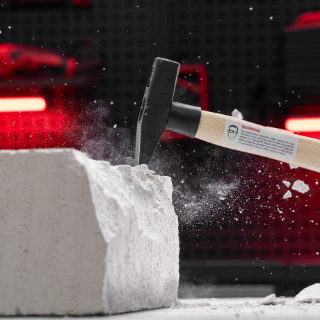 Молоток слесарный, 200 г, квадратный боек, деревянная рукоятка Matrix