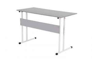 Парта Polini kids City D2 Ученик, 6 гр., белый-серый