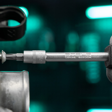 Набор инструментов, 1/4", CrV, пластиковый кейс 57 предметов Stels