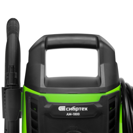 Моечная машина высокого давления АМ-1800, 1800 Вт, 140 бар, 350 л/ч, колесная Сибртех