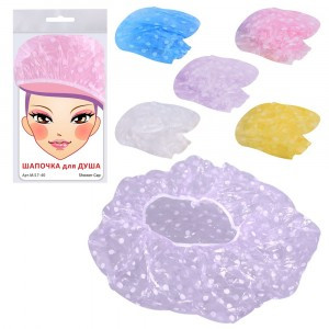 Шапочка д/душа (кратность 18шт!!!), полимер MJ17-40 Мультидом