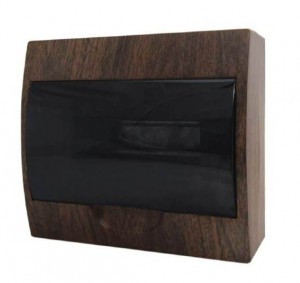 EKF PROxima бокс (корпус) пластик ЩРН-П-10 модулей навесной ДУБ (темное дерево) IP41