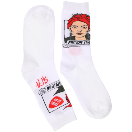 BY Русские Супергерои Носки р. 25-27, 65% хлопок, 25% полиэстер, 10% спандекс, разноцветные