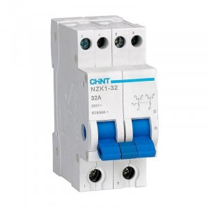 CHINT переключатель модульный NZK1-32 2P 32А 3 положения (R) 643001