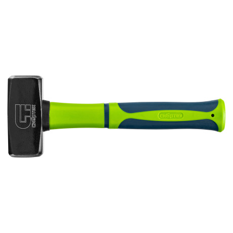 Кувалда, 1000 г, фибергласовая обрезиненная рукоятка Сибртех