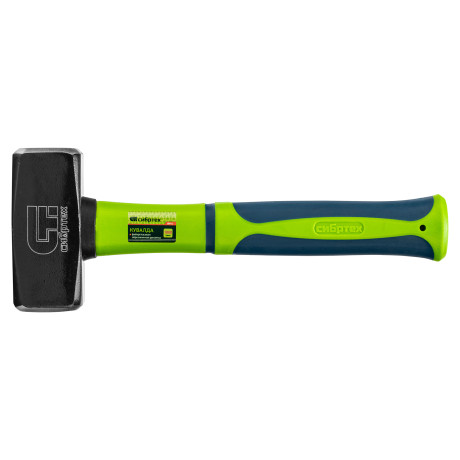 Кувалда, 1000 г, фибергласовая обрезиненная рукоятка Сибртех