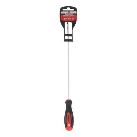 Отвертка Fusion, SL3 х 200 мм, CrV, трехкомпонентная рукоятка "Anti slip" Matrix