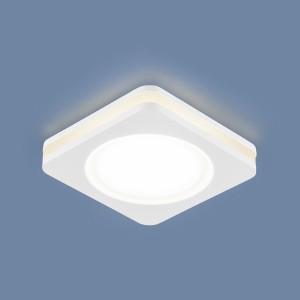 Elektrostandard св-к св/д встр. DSK80 5W(450lm) 4200K квадрат подсветка 80(63)x25 алюм IP20 a030032