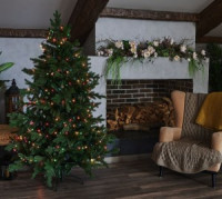 Гирлянда-нить UDL-S2500-500/DGA 500миниламп, разноцвн., 25м, 8реж. провод зеленый IP20 Uniel