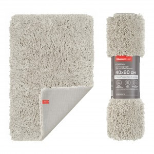 Коврик д/ванной 40*60см, микрофибра Лапша (шенилл) h ворса=2см, бежевый, Сэйдис,60537 Master House