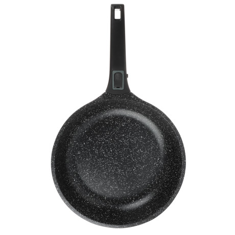 SATOSHI Уран Сковорода литая d28см, антипригарное покрытие Мрамор, индукция, съемная ручка