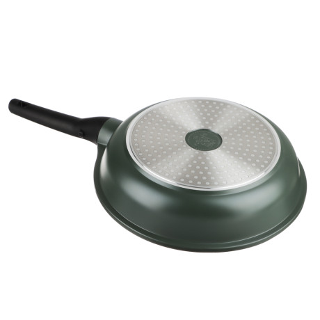 SATOSHI Уран Сковорода литая d28см, антипригарное покрытие Мрамор, индукция, съемная ручка