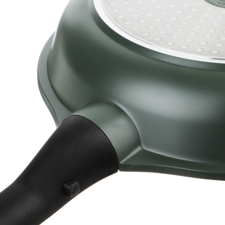 SATOSHI Уран Сковорода литая d28см, антипригарное покрытие Мрамор, индукция, съемная ручка