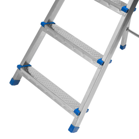 Стремянка, 8 ступеней, стальная, оцинкованная Сибртех