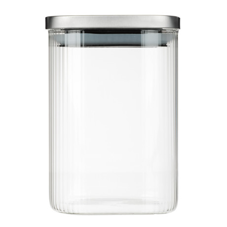 VETTA Рельеф Банка для хранения с металлической крышкой 1000мл, 14х10см, стекло