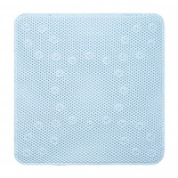 Коврик для ванной на присосках Барнео 53*53см, ПВХ, квадратный, голубой 75694 Master House