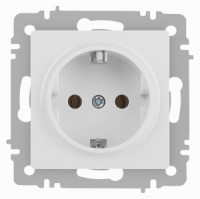 ЭРА Intro Accent мех. роз. СУ 1 мест. (земля), 16А 250В, белый матовый 6-202-01М