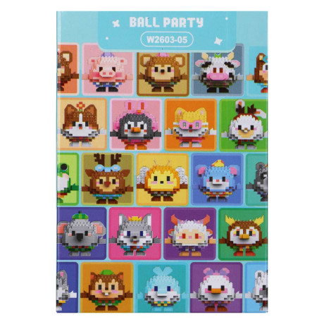 Конструктор мини 3D "Кругляшики", ABS, 7,8х4,1х11,3см, 6 видов