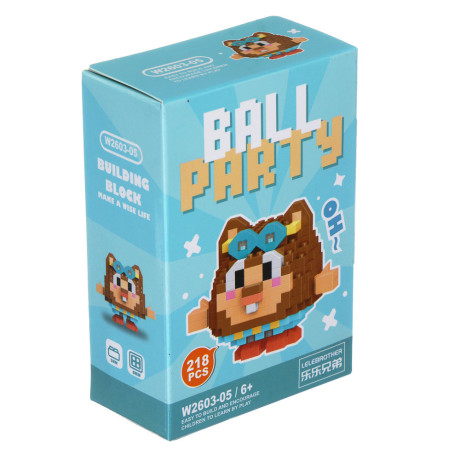 Конструктор мини 3D "Кругляшики", ABS, 7,8х4,1х11,3см, 6 видов