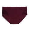 GALANTE Трусы женские макси с декором, р.50, 95%хлопок, 5%спандекс, бордовый, НБ25-15