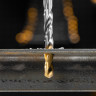 Набор сверл по металлу, 1-10 мм, Р6М5-TiN, Golden Tip, 10 шт Denzel
