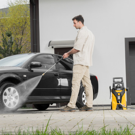 Моечная машина высокого давления R-180i, 2400 Вт, 180 бар, 7.5 л/мин, асинхронный двигатель Denzel