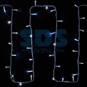 Гирлянда-нить ул. Дюраплей 200LED белый 20м. мерц.кажд5 IP67 бел.кауч.(б/п677589) 315-185 Neon Night