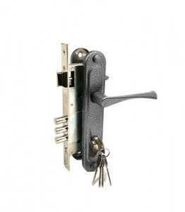 Д-град Зенит ЗВ4-85.3 серебро м/о 85 мм Замок врезной с/руч10)