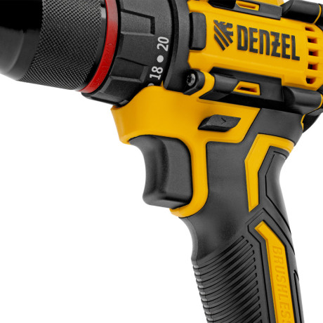 Дрель-шуруповерт аккумуляторная бесщет. CDH-BL-20, Li-Ion, 20 В// Denzel