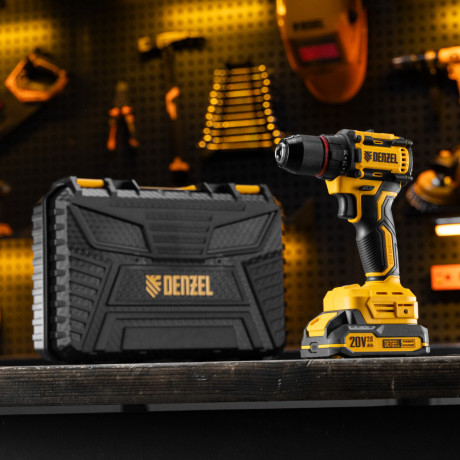Дрель-шуруповерт аккумуляторная бесщет. CDH-BL-20, Li-Ion, 20 В// Denzel