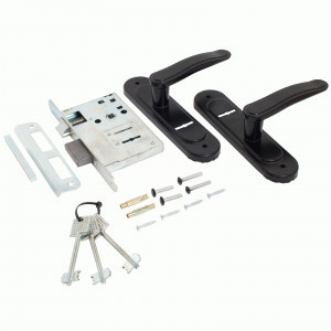 Замок врезной с/руч Птимаш ЗВ9-4.03 черный (10)