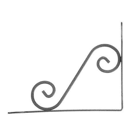 Кронштейн декоративный, 190 х 240 х 25 х 3.5 мм, темно-серый Сибртех