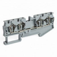 Stekker зажим самозажимной 4-х проводный ЗНИ 4 мм2, 40А LD554-1-40 (JXB ST 4) серый 39966