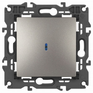ЭРА Elegance мех. выкл. СУ 1 кл. (инд.) 10A титан14-1102-16 65785