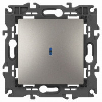 ЭРА Elegance мех. выкл. СУ 1 кл. (инд.) 10A титан14-1102-16 65785